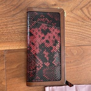 Easley London NWT Snakeskin/leather wallet